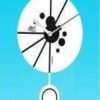 Wandklok Slow pedulum white / Periglass | Periglass
