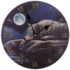 Wandklok Stille wolf nacht Lisa Parker | Lisa Parker