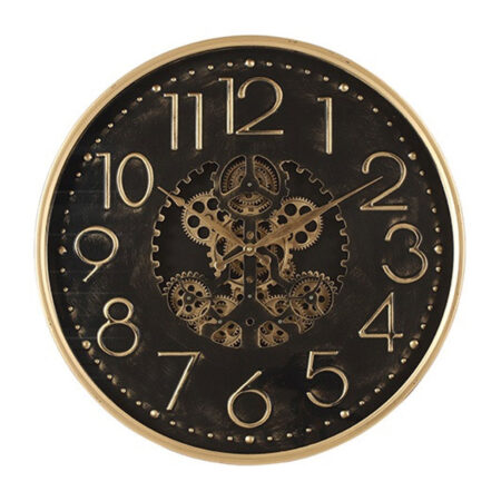 Wandklok Tasma zwart/goud S |