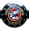 Wandklok emaille Indian Motorcycle | Topemaille