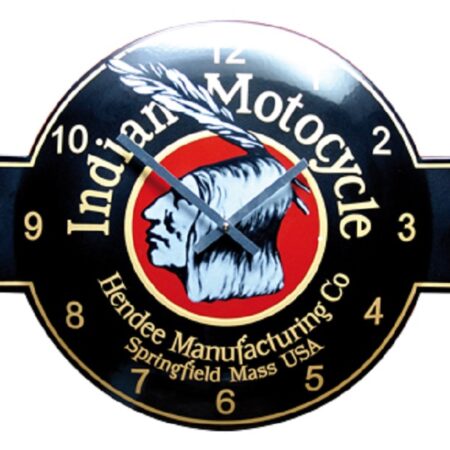 Wandklok emaille Indian Motorcycle | Topemaille