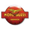 Wandklok emaille Moto Guzzi service | Topemaille