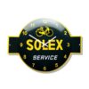 Wandklok emaille Solex service | Topemaille