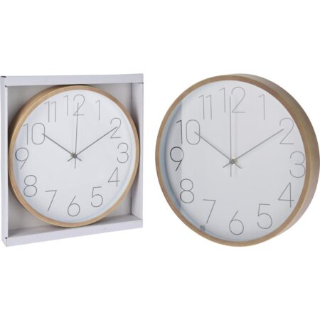 Wandklok houtlook 30