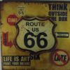 Wandklok metaal Route 66 | Sam. B.V.