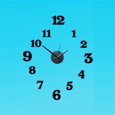 Wandklok round / Plak cijfers | Periglass