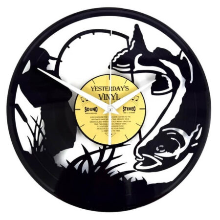 Wandklok vinyl De Sportvisser | Yesterdays Vinyl