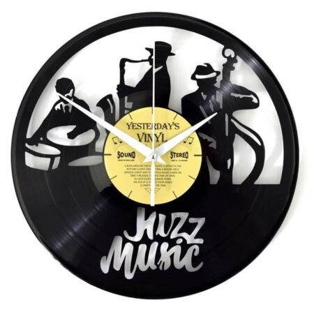 Wandklok vinyl Jazz Music | Yesterdays Vinyl