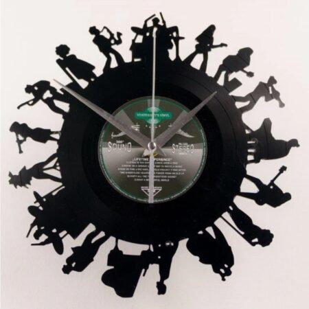 Wandklok vinyl LP Bandleden | Yesterdays Vinyl