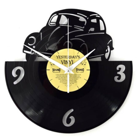 Wandklok vinyl Yesterdays Classic car | Yesterdays Vinyl