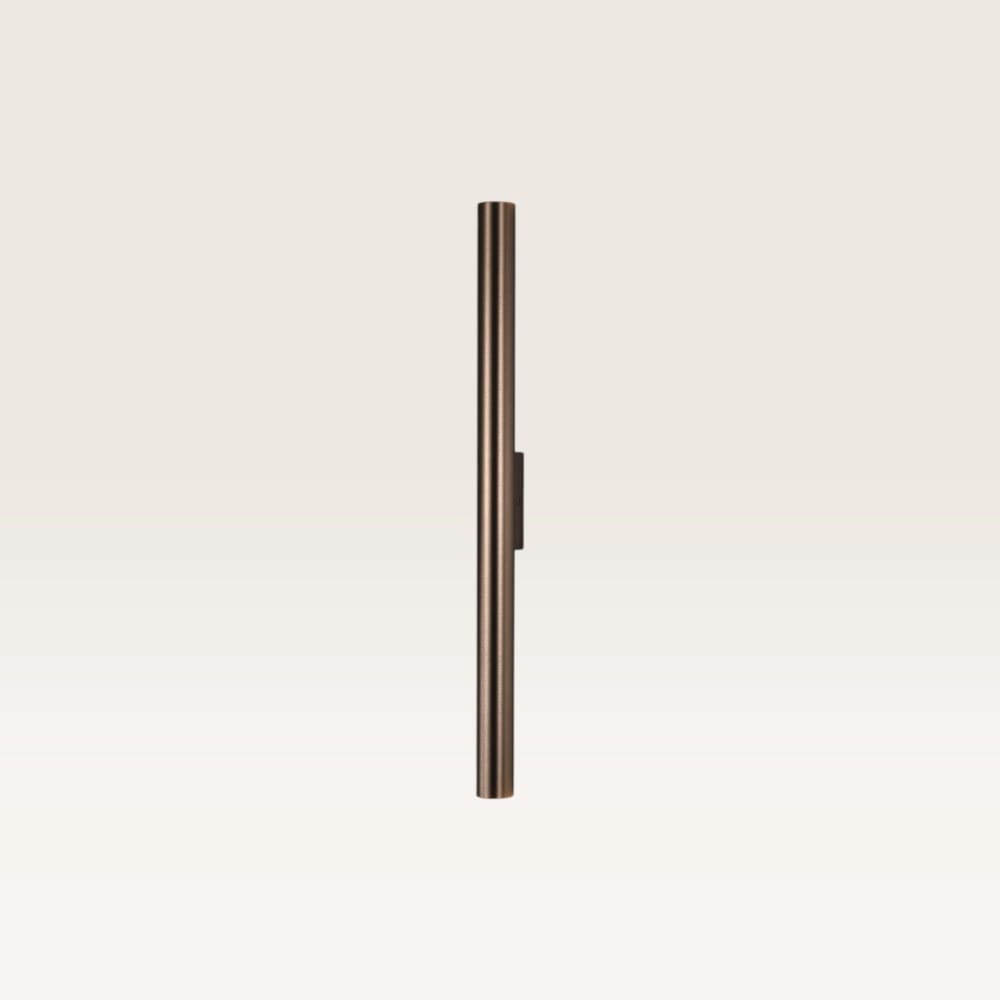 Wandlamp Brenzo bronzo l - Bronzen lichtstaaf met een minimalistisch design voor binnen - Excl. Lichtbron - Mini GU10 (MR11) | LUSENZ