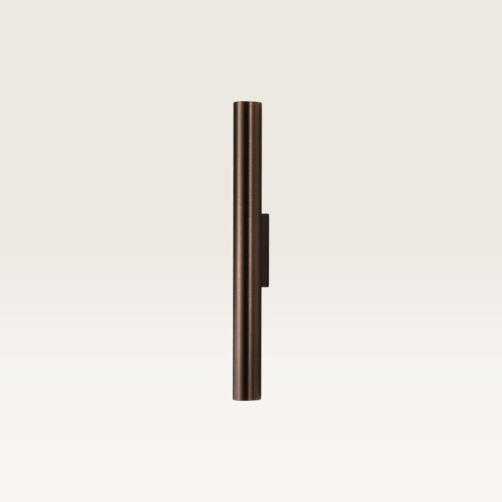 Wandlamp Brenzo bronzo m - Bronzen lichtstaaf met een minimalistisch design voor binnen - Excl. Lichtbron - Mini GU10 (MR11) | LUSENZ