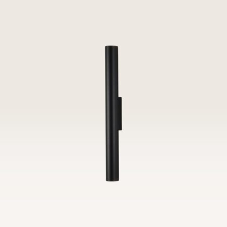 Wandlamp Brenzo nero m - Zwarte lichtstaaf met een minimalistisch design voor binnen - Excl. Lichtbron - Mini GU10 (MR11) | LUSENZ