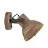 Wandlamp Ilanio hout bruin zwart | Light & Living