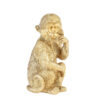 Wandornament Monkey goud |