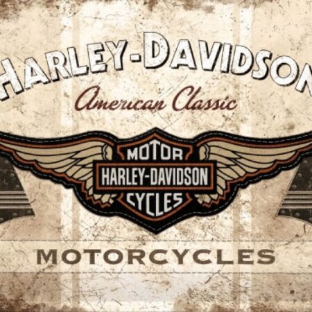 Wandplaat Harley Davidson American Classic | Nostalgic Art