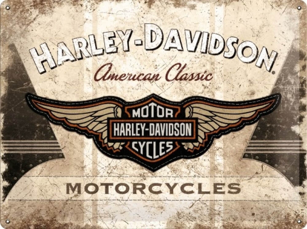 Wandplaat Harley Davidson American Classic | Nostalgic Art