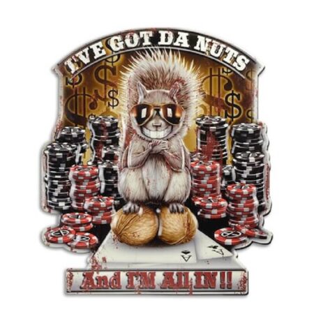 Wandplaat I've got da nuts | DecoImport