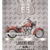Wandplaat Route 66 Legend Bike | Nostalgic Art