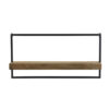Wandplank Maddison hout donker bruin M |