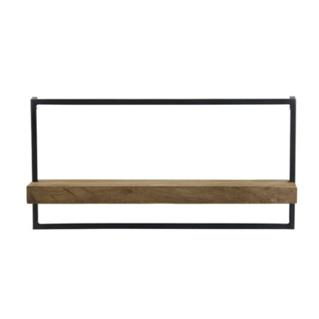 Wandplank Maddison hout donker bruin M |