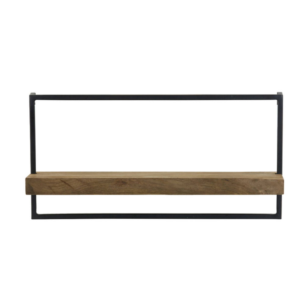 Wandplank Maddison hout donker bruin M |