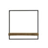Wandplank Maddison hout donker bruin S |