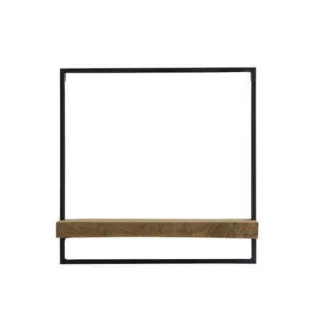 Wandplank Maddison hout donker bruin S |