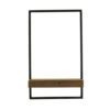 Wandplank Maddison hout donker bruin XS |