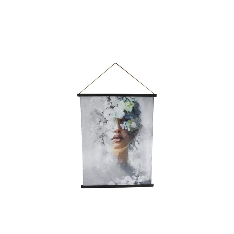 Wandversiering Vrouw doek 76x97cm | CosyDecor