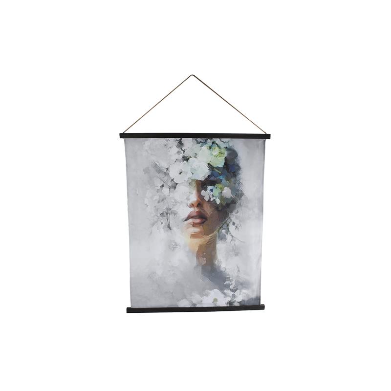 Wandversiering vrouw doek 115x148 | CosyDecor