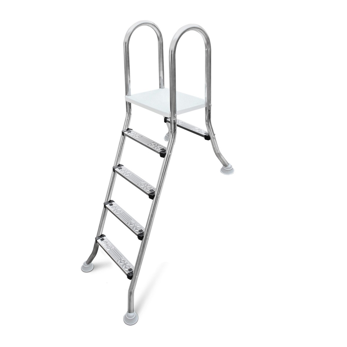 W'eau A-frame RVS zwembadtrap 1 + 4 treden - AISI 304 | W'eau