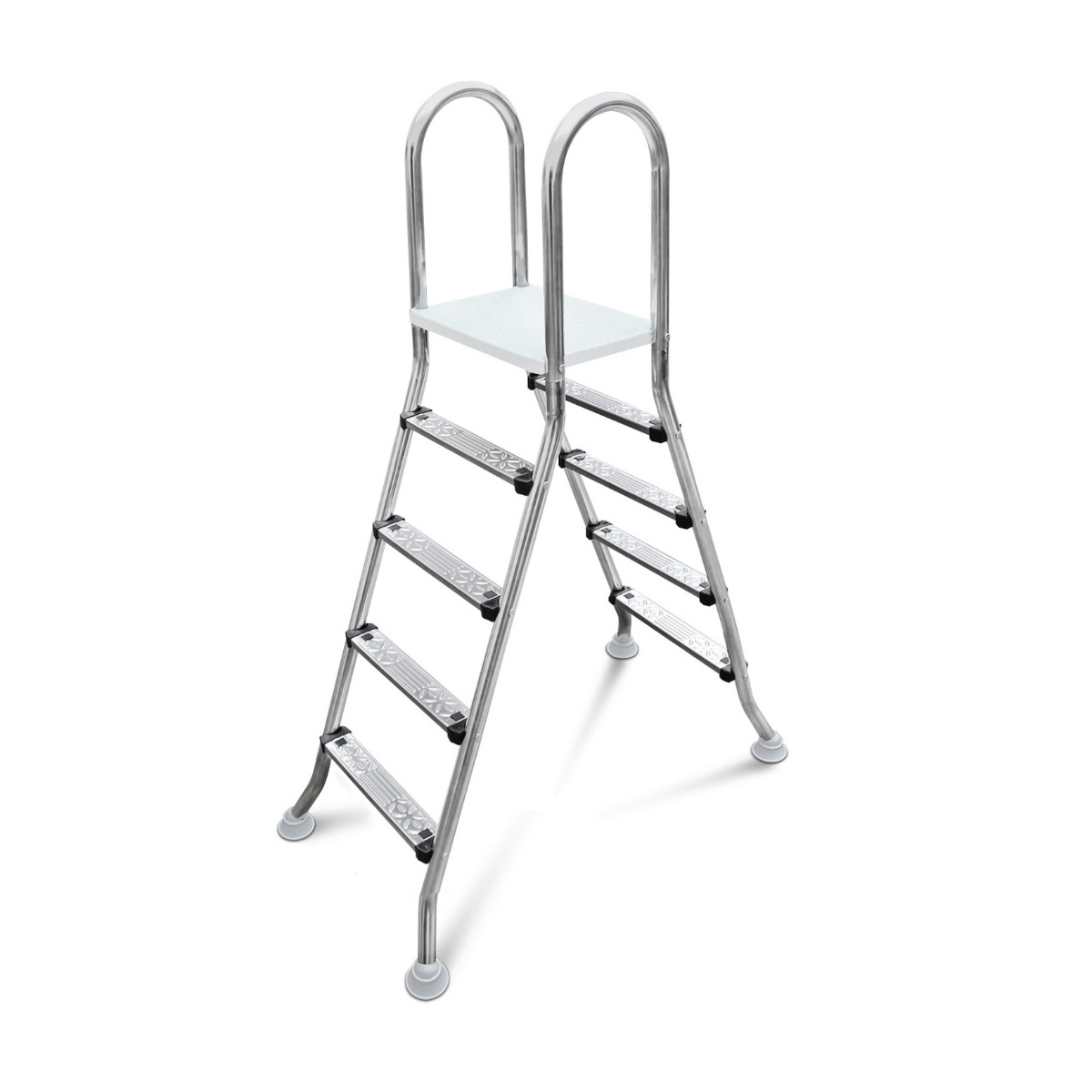 W'eau A-frame RVS zwembadtrap 2 x 4 treden - AISI 304 | W'eau