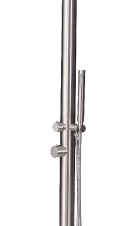 W'eau Eclipse buitendouche - Geborsteld RVS | W'eau
