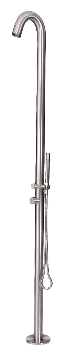 W'eau Eclipse buitendouche - Geborsteld RVS | W'eau
