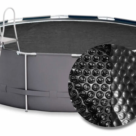 W'eau Premium solar cover rond - 600 cm (zeilmaat 594) - Zwart | W'eau