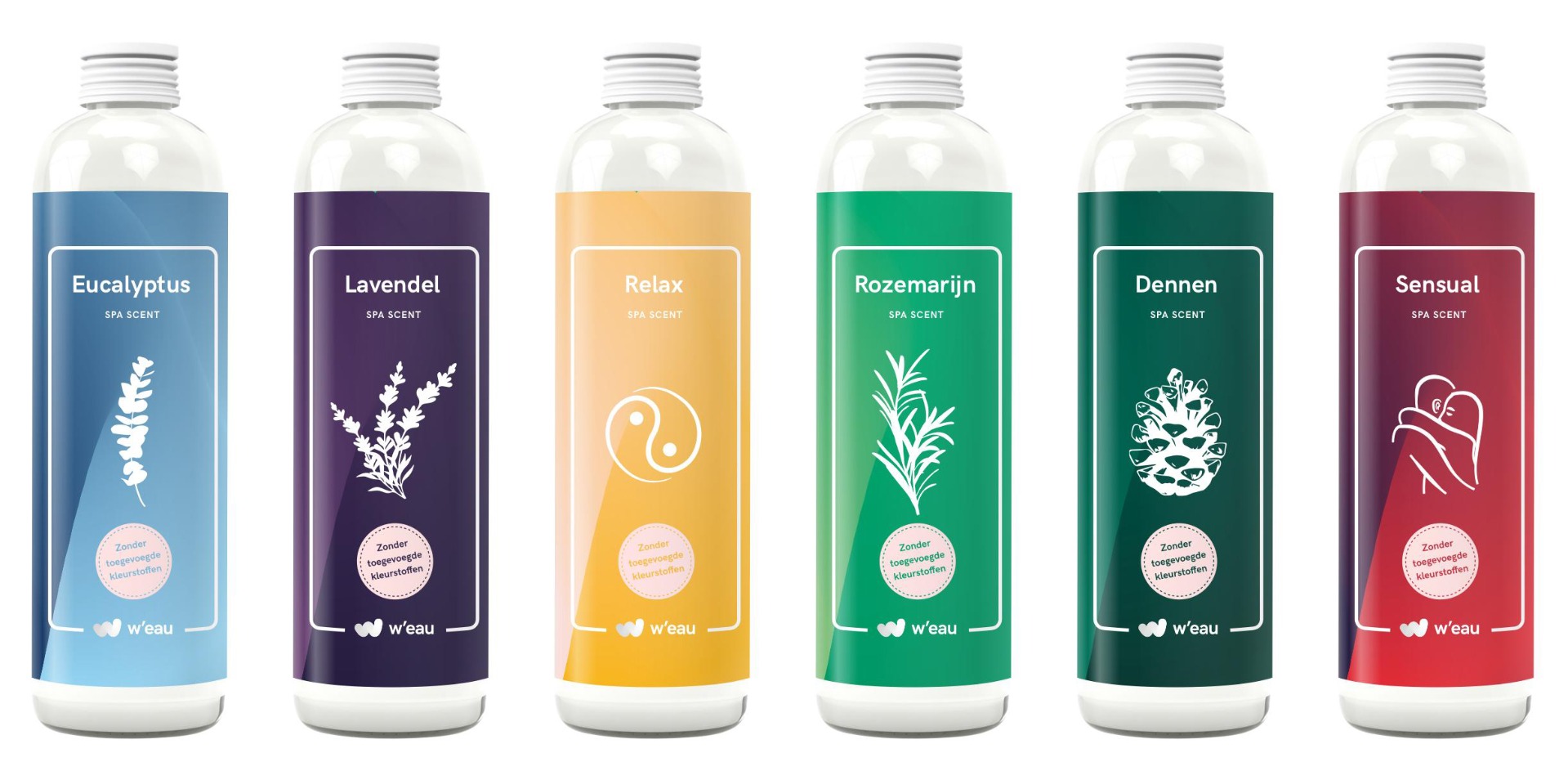 W'eau geurenpakket 6 x 250ml | W'eau