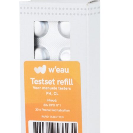 W'eau refill pack voor manuele tester (Chloor en pH) - 60 stuks | W'eau