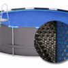 W'eau solar cover rond - 420 cm (zeilmaat 414) - Zwart/Blauw | W'eau