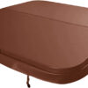 W'eau spacover 220 x 220 cm - Bruin - Radius 18 cm | W'eau