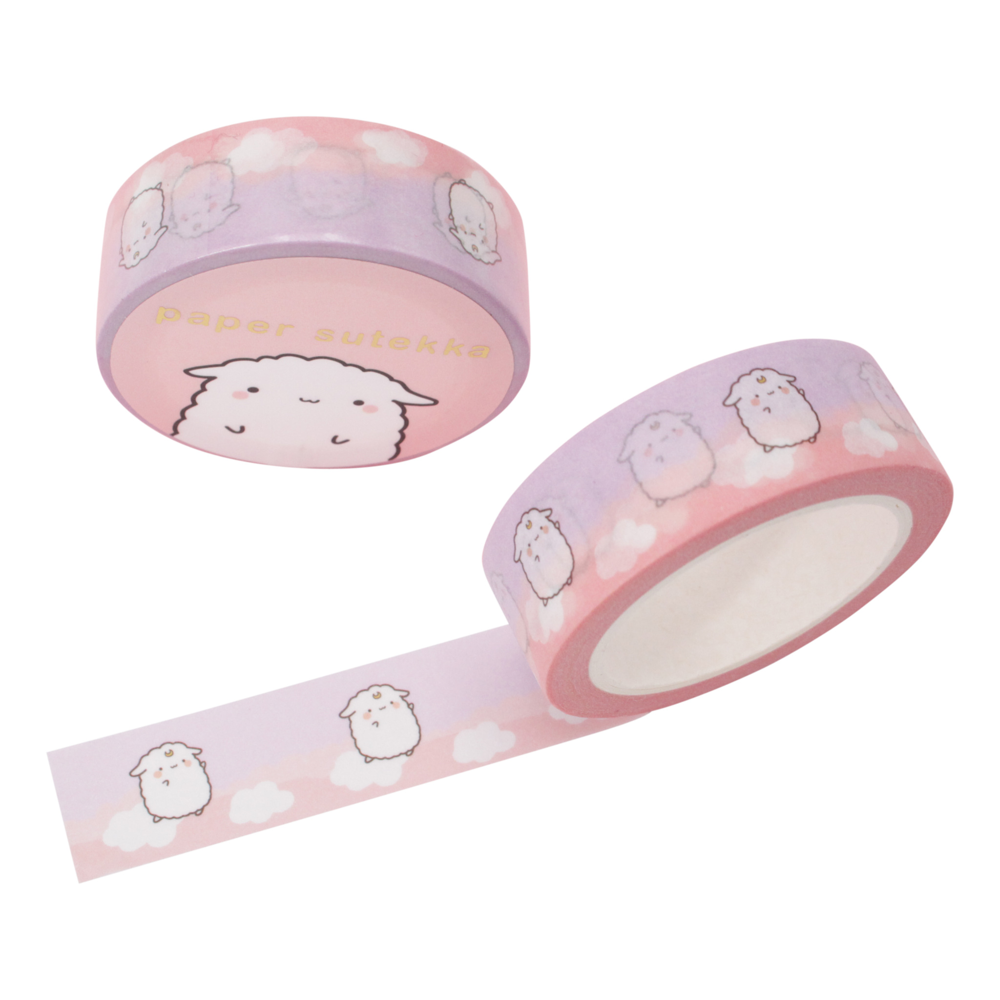 Washi Tape - Mika Dreamy Jumping Clouds | Paper Sutekka