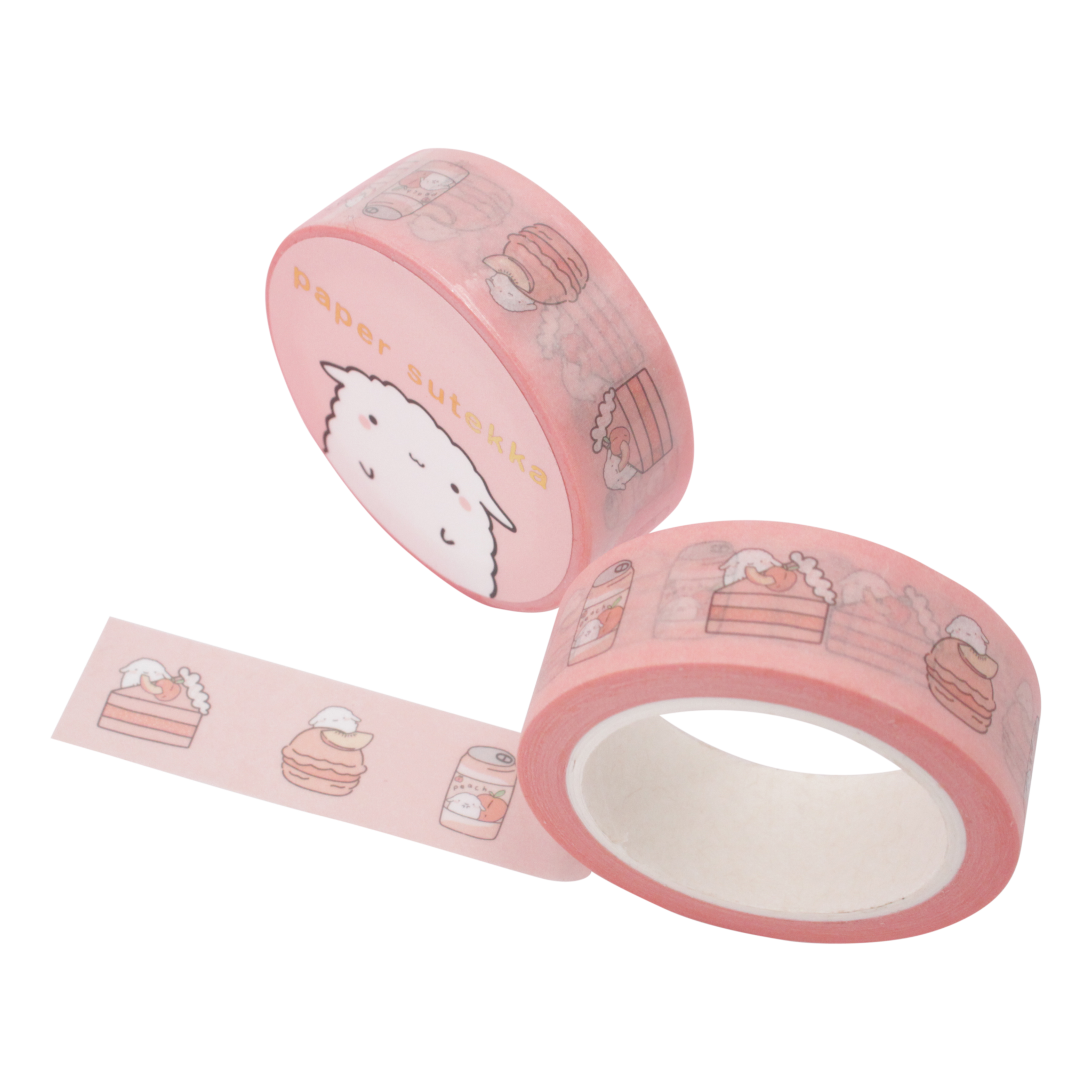 Washi Tape - Mochi Peach Desserts | Paper Sutekka