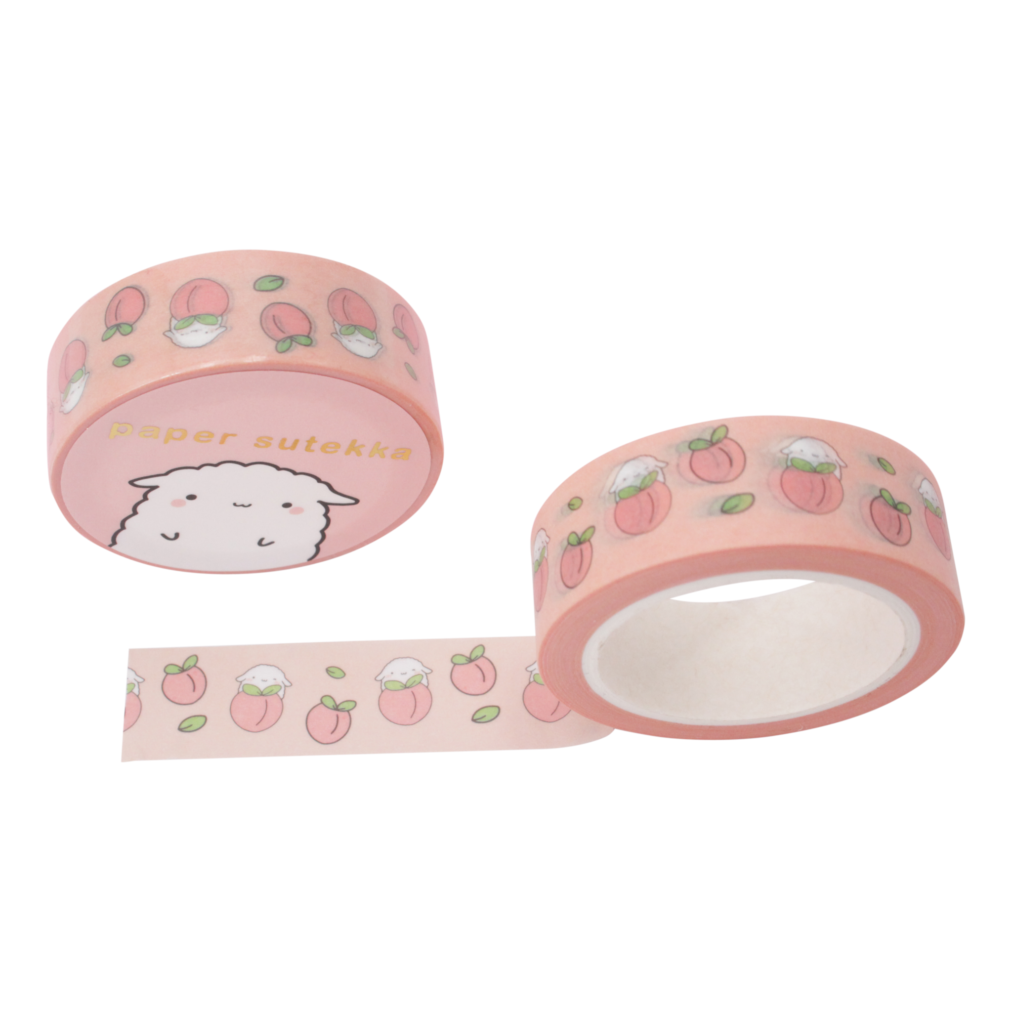 Washi Tape - Mochi Peach Fruit | Paper Sutekka