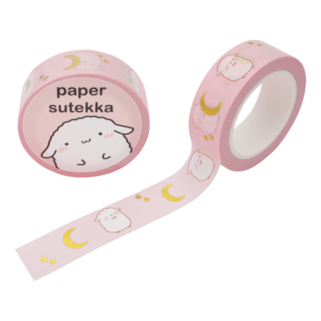 Washi Tape - Pink Moon - Gold Foil | Paper Sutekka