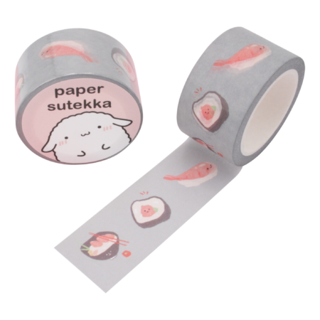 Washi Tape - Sushi Sashimi 25 mm | Paper Sutekka