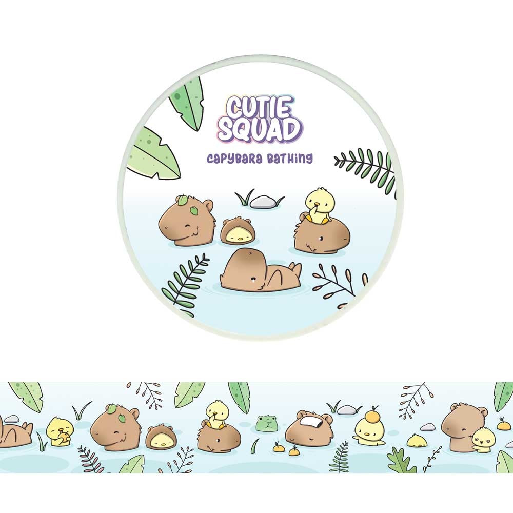 Washi tape - Capybara Bathing | CutieSquad
