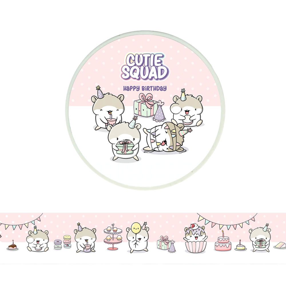 Washi tape - Happy Birthday Hamsters | CutieSquad
