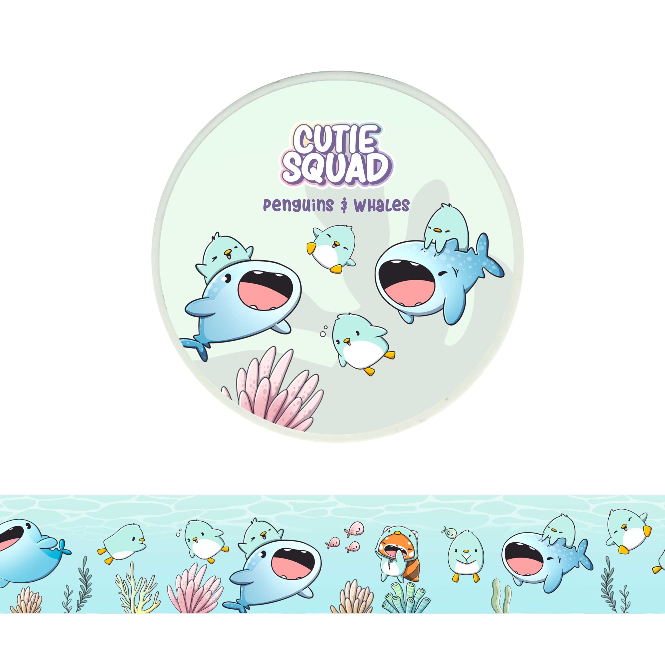 Washi tape - Penguins and Whales | CutieSquad