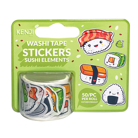 Washi tape stickers - Sushi | Kenji
