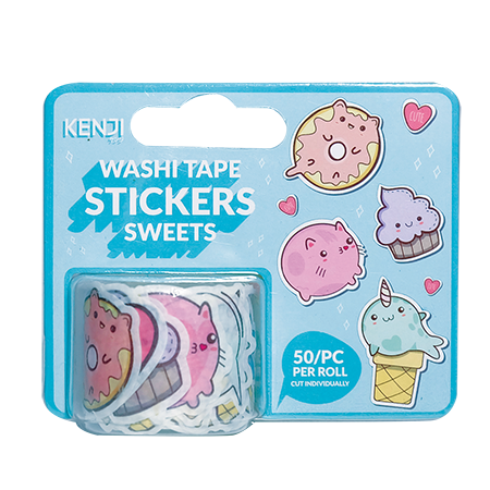 Washi tape stickers - Sweets | Kenji